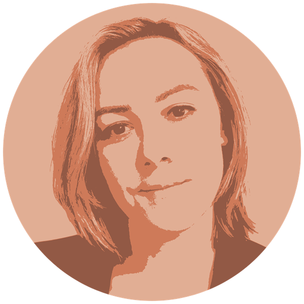 Stencil portrait of Chef Aurélie